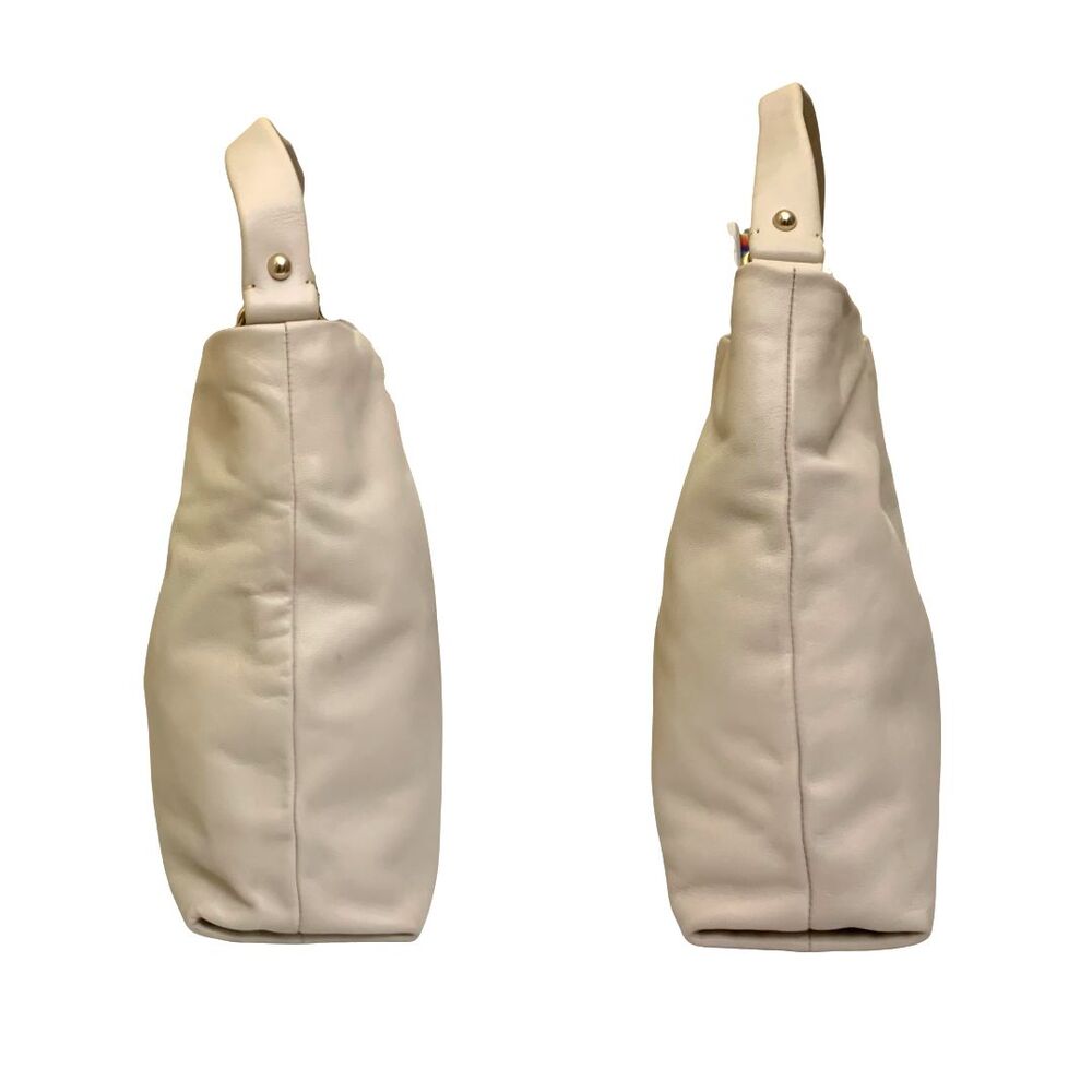 Kate Spade Cream Soft Leather Hobo Shoulder Bag with Twist Lock - Picture 8 of 13